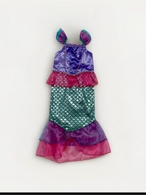 Girls Size 100cm 4 Mermaid Dress Pretend Play Dress Up Costume Princess Ariel